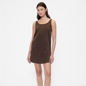 GAP Brown Leopard Print Mini Dress